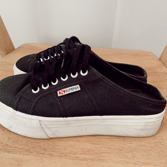 superga platform slides